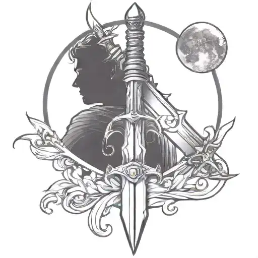Sword And Crescent Moon