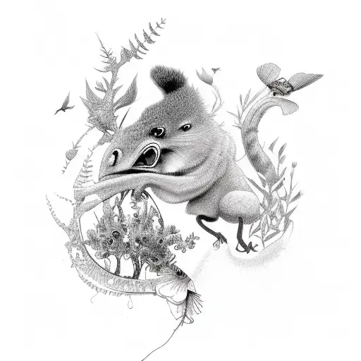 Nature With Plants And Animals