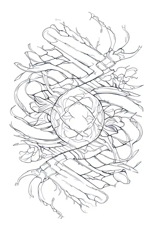 Abstact Surrounding Area Around A Card