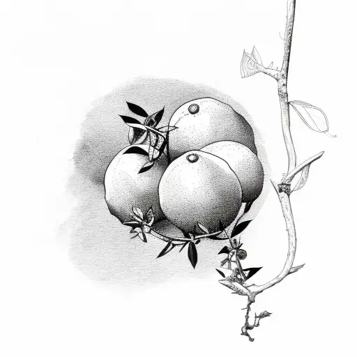 Citrus Tree With Roots