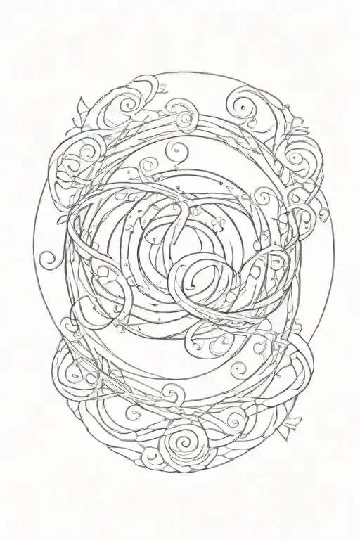 Infinity Symbol With A Circle