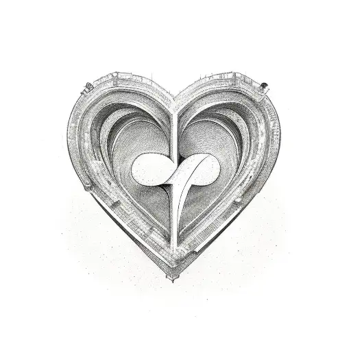 Heart With Infinity Symbol And The Letter T