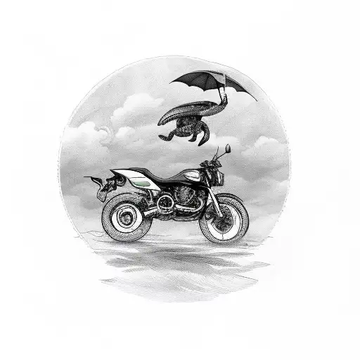 Turtle Riding A Motorcycle