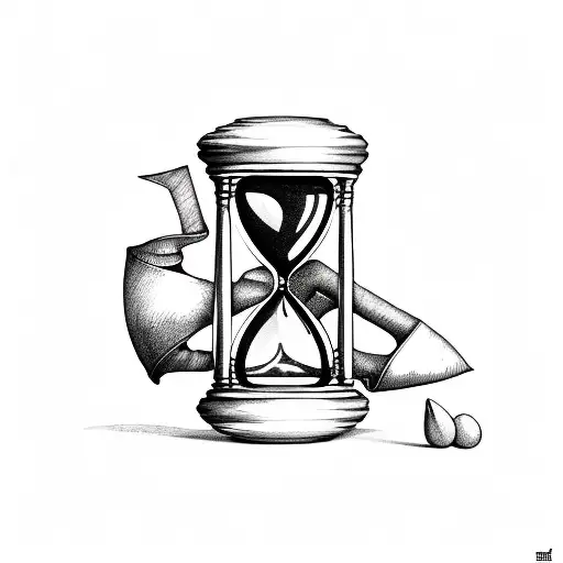 Hourglass With Heart Inside