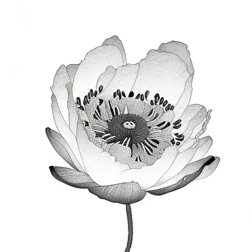 Poppies And Water Lilies