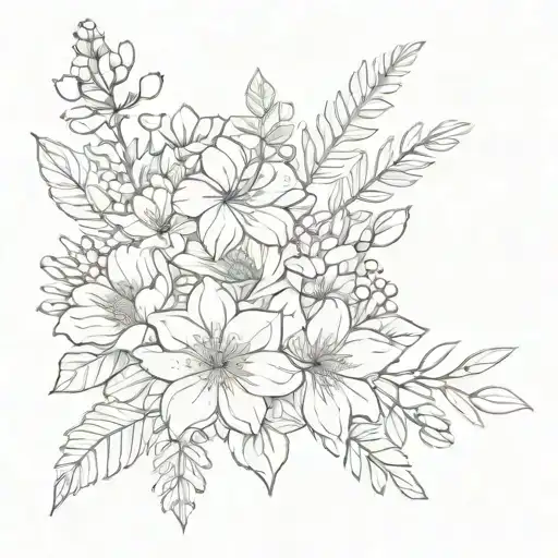 April May October November Birth Flower Bouquet