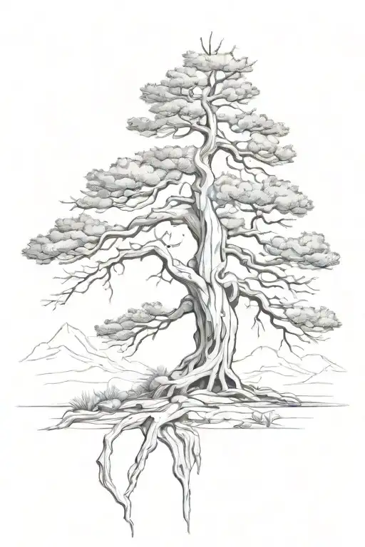 Ancient Bristlecone Pine Tree One Half Dead One Half Alive