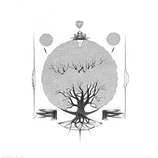 Family Tree Design Around Your Elbow