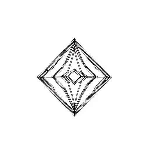 Diamond Shaped Line Outlining