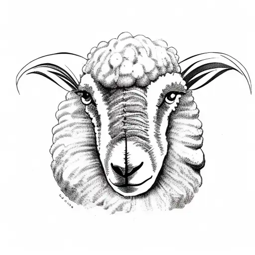 Sheep With Planet Head