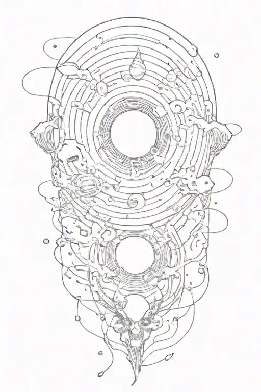 Sound Waves With Demons Traveling Through Space