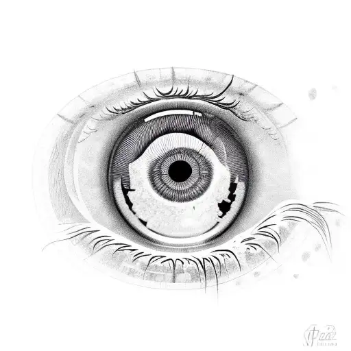 Aries Inside A Real Human Eye