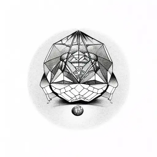 Moth Inside Fortune Tellers Crystal Ball