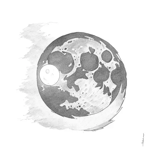 Someone Looking Up At A Moon