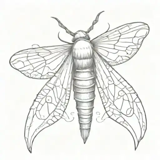 Hawk Moth With A Hairy Mustache