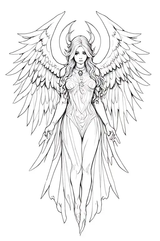 Angel In Cybersigilism Design Inspired