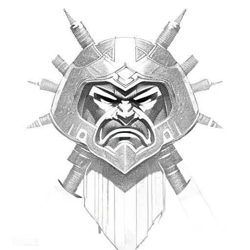 Angry Spartan Warrior