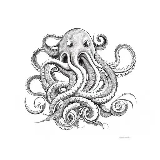 Cartoon Kraken