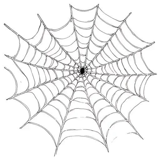 Simple Fine Line Spiderman Shooting Webs