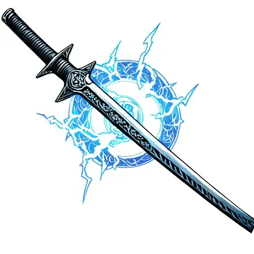 Katana With Lightning