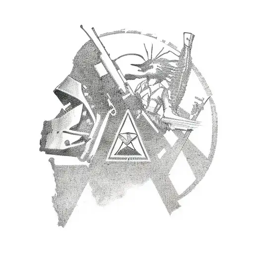 Silhouette Of Ratm Battle For Los Angeles Album Cover But Add Style