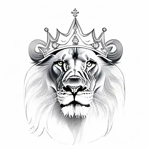 Lion With A Crown