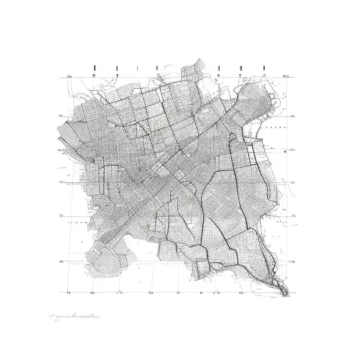 Outlines Of The Map Of The City Of Mariupol And The Word Marique Is Beautifully Inscribed