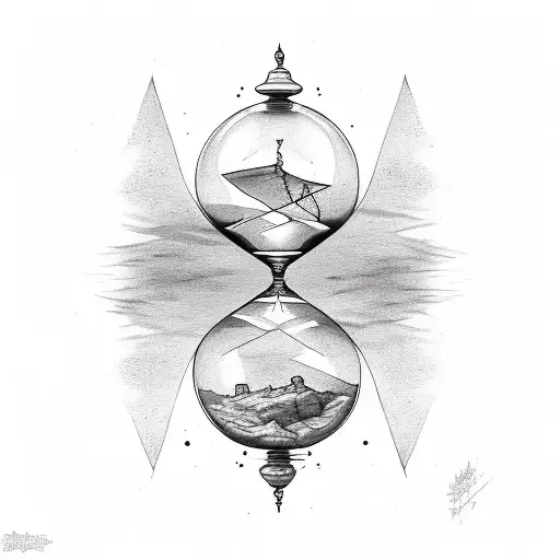 Hourglass With The Words Soon Come Above And Below It