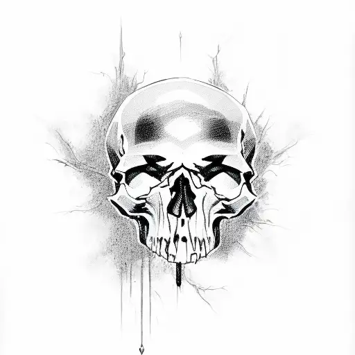 We Are But Dust And Shadows Skull