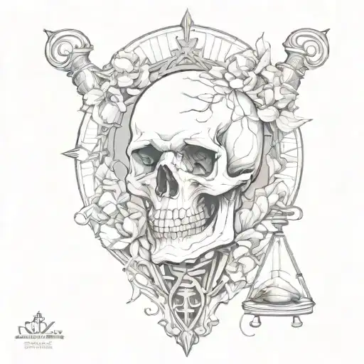 Hourglass Skull Man
