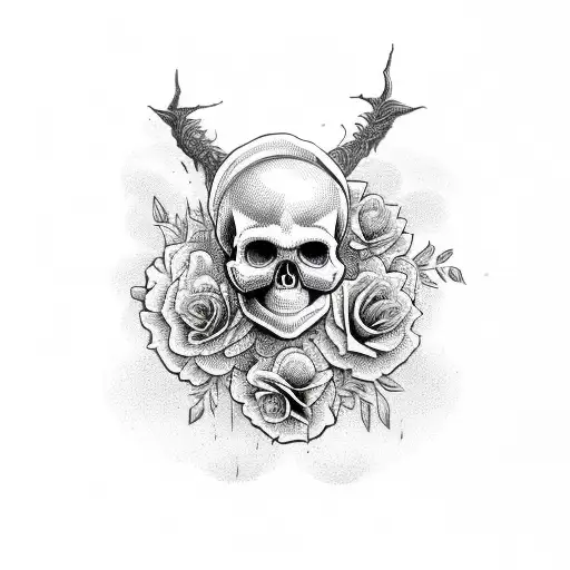 Skull And Don't Forgive Me Flowers