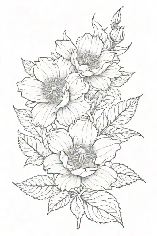 Simple September And October Birth Flower