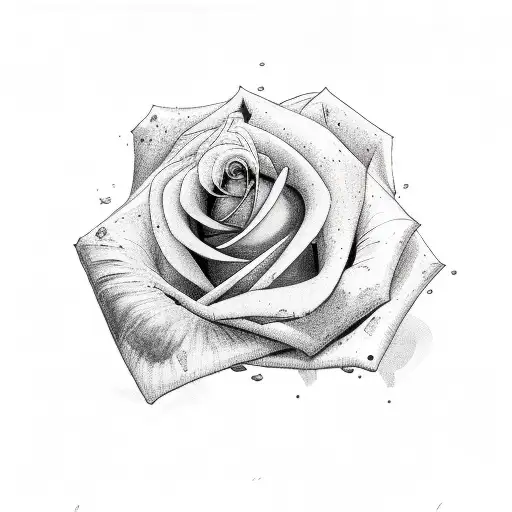 Dove With Rose And Clouds