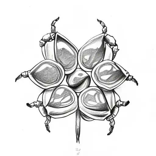 Scorpion Holding Four Leaf Clover