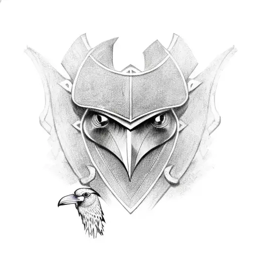 Celtic Armor And Raven Knot