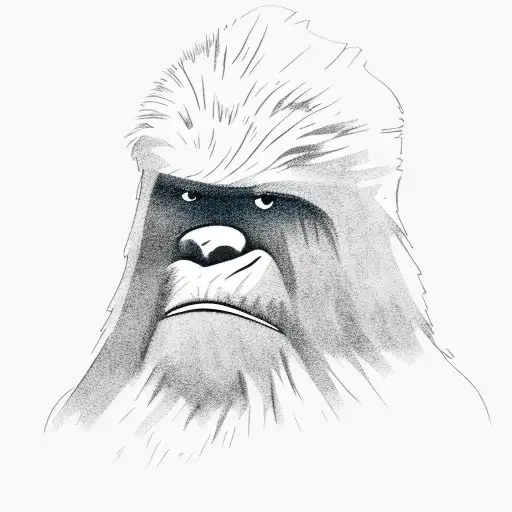 Outdoor Landscape With Faded Bigfoot