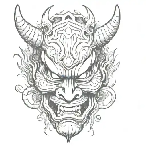 Japanese Demon Mask