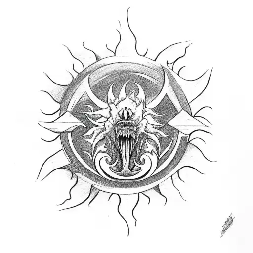 Sun With Warbeast Guitar