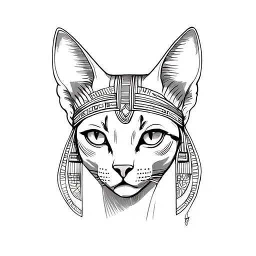 Bastet Egyptian Goddess Head