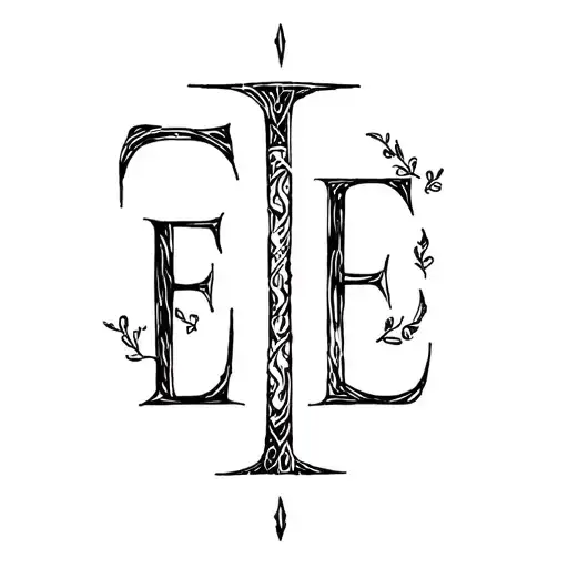 Initial I Et E
