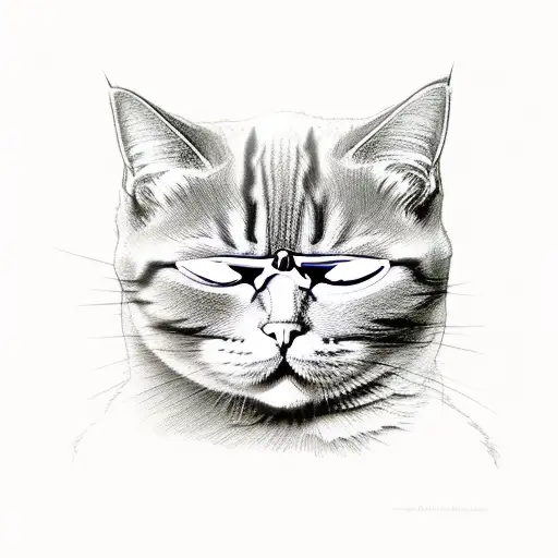 Cat Sleeping But The Cat Has End Of The Tail Broken