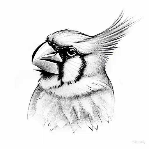 Cardinal With Two Guns