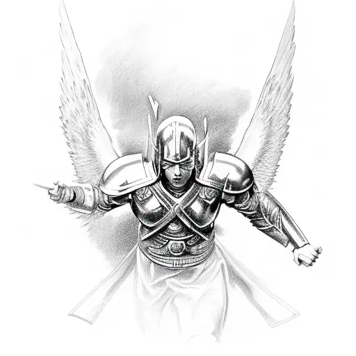 Archangel Michael Defeating Evil