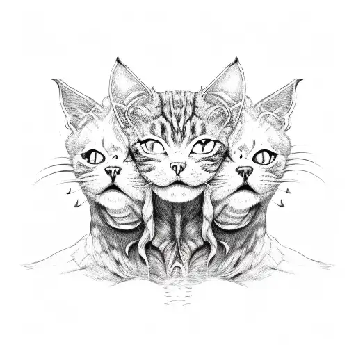 Three Headed Demon Cat