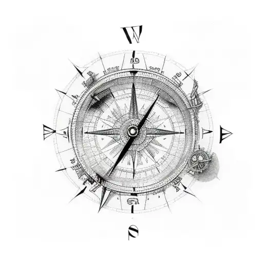 Maps With Clocks And Compass