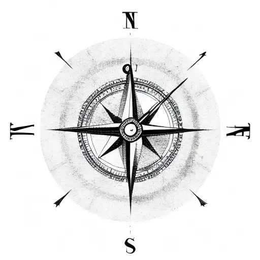 Compass Anchor Arrow Clock