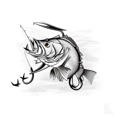 2 Fishing Hooks To Form A W