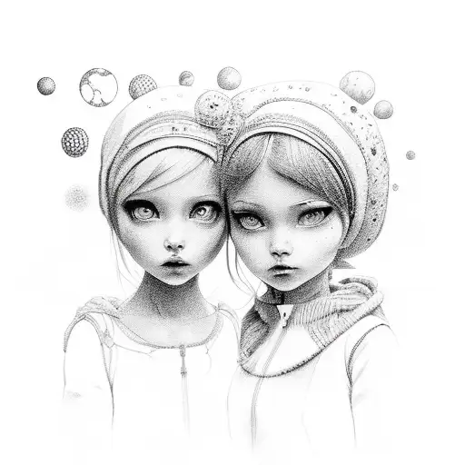 Baby Girls Named Ilinca And Irina Hold Hand On The World