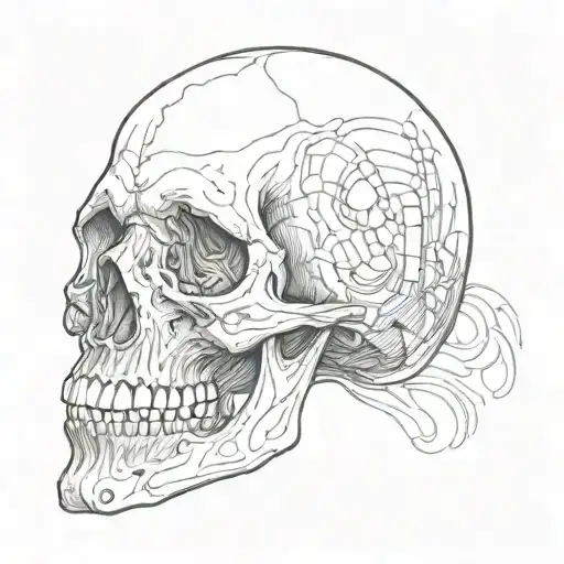 Half Skull Without Teeth