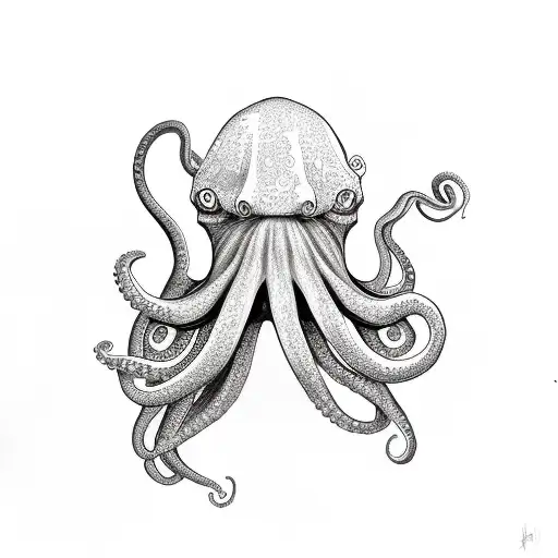 Octopus In Put Holding Lid Over Head
